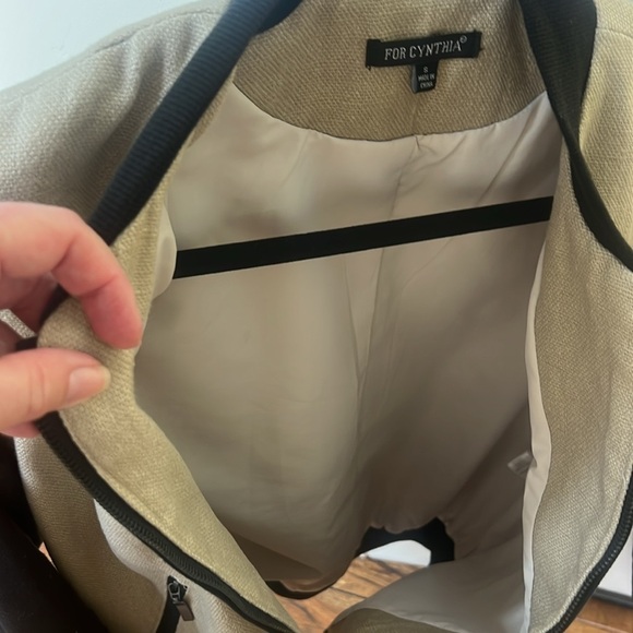 Linen cotton bomber jacket  For Cynthia S - Picture 6 of 16